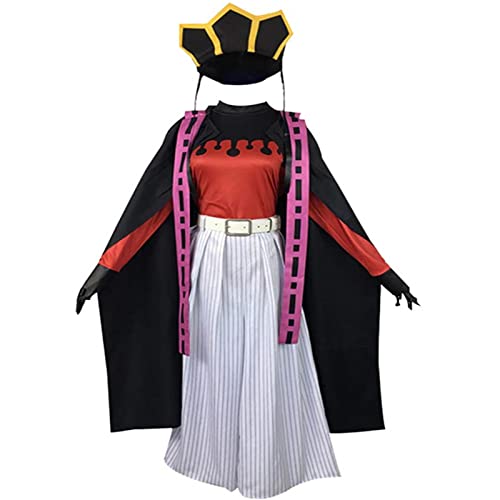 AwwwCos Anime Douma Cosplay Kostüm Kimono Outfit Mönch Robe Umhang Kleid Hut Halloween Uniform Damen von AwwwCos