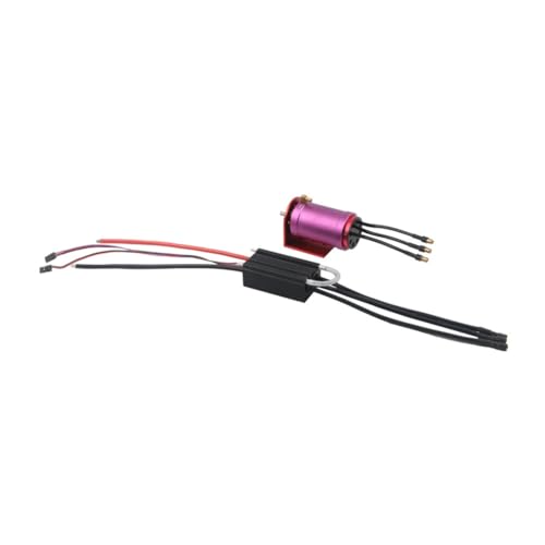 Axaooqeld 24 V RC Brushless 4082-1600 KV Brushless-Motor, Wasserkühlmantel mit Elektronischem 150-A-Drehzahlregler für RC-Bootsautos von Axaooqeld