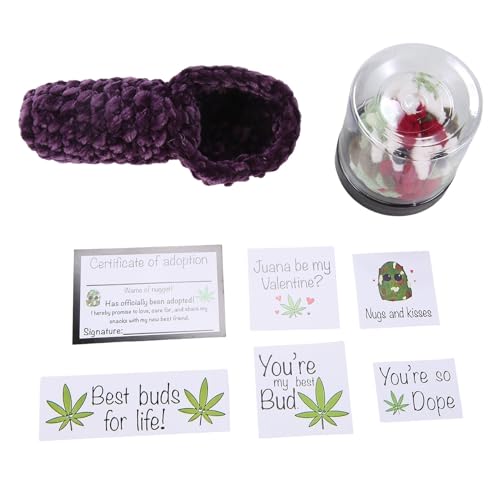 Axaooqeld Handgefertigte Weed Blocks Plüschtiere Neue Süße Plüschtiere Häkeln Weben Little Weed Plushie A von Axaooqeld