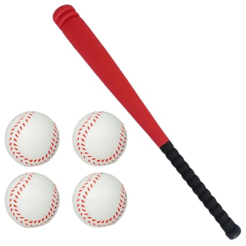 Axaooqeld Kinder-Baseballschläger- und Ball-Set, Kunststoff-Baseballspiel, Sport, Baseball-Spielset, Sport für Den Außenbereich, Hinterhof A von Axaooqeld