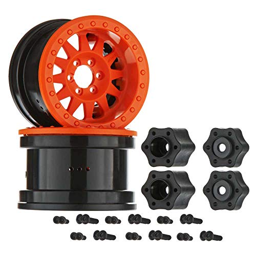 1/10 Methode IFD 2.2 Beadlock Rollen, 12 mm Hex, Orange (2) von Axial