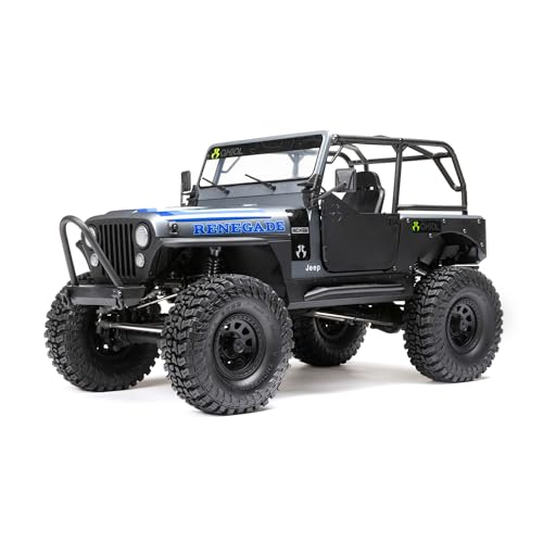 Axial 1/10 SCX10 III Jeep CJ-7 4X4 RTR Brushed Rock Crawler, Grey von Axial