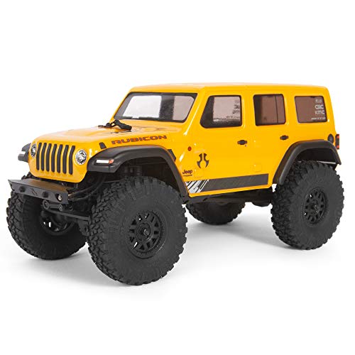 Axial 1/24 SCX24 2019 Jeep Wrangler JLU CRC 4WD Rock Crawler Brushed RTR, Yellow von Axial