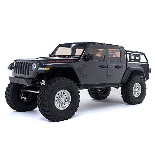 Axial AXI03006BT1 1/10 SCX10III Jeep JT Gladiator with Portals RTR, Gray, Grey/Silver von Axial