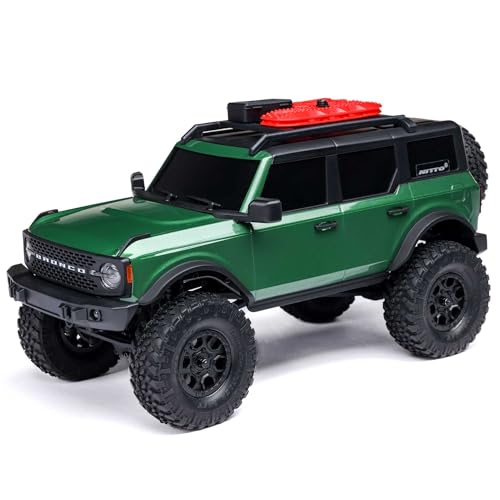 Axial SCX24 Ford Bronco 4X4 Ready to Run RC Rock Crawler, 1:24, Bürstenmotor, Offraod Truck, ferngesteuert, extra viel Drehmoment, inkl. Akku und Ladegerät, grün von Axial