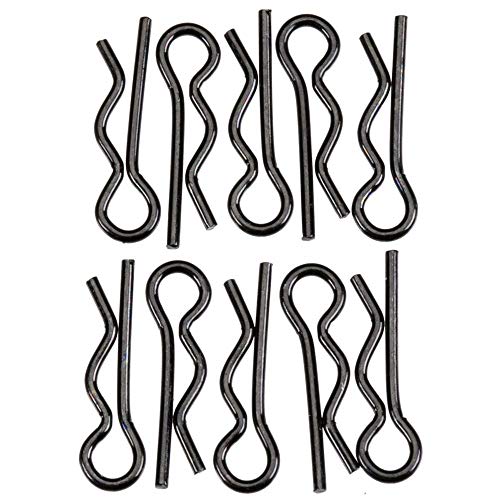 Axial axa1059 Body Clip (10), 6 mm, schwarz von Axial