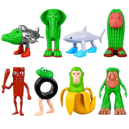 Axinyijia 8 Stück Italian Brainrot Figuren Set, 3D Tung Tung Tung Sahur Figur, Lustige Tralalero Tralala Tierfiguren zum Sammeln und Dekorieren Axinyijia 8 Stück Italian Brainrot Figuren Set, 3D Tung Tung Tung Sahur Figur, Lustige Tralalero Tralala Tierfiguren zum Sammeln und Dekorieren von Axinyijia