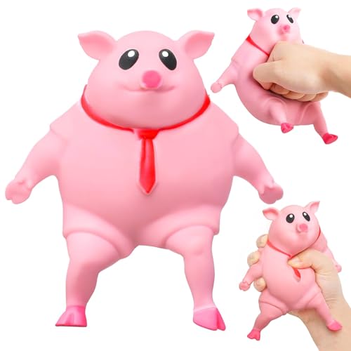 Axinyijia Anti Stress Schwein Quetschspielzeug 15cm Stressschwein Squeeze Toy Schwein Quetsch Squishy für Kinder Erwachsene von Axinyijia