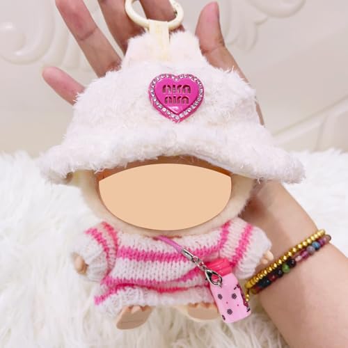 Axinyijia Labubu Kleidung DIY Labubu Monster Outfit Zubehör für 17cm Labubu Puppen Bekleidung Geschenke für Sammler (Enthält Keine Puppen) (Rosa) von Axinyijia