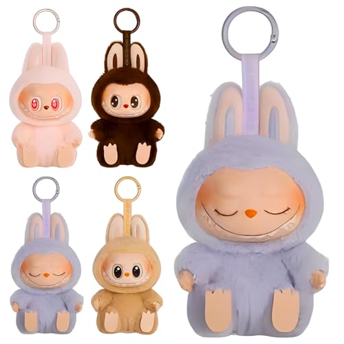 Axinyijia Labubu Monster Plush Labubu Kuscheltier Keychain Labubu Figuren Plüsch Sammelfiguren Geschenk für Fans von Axinyijia