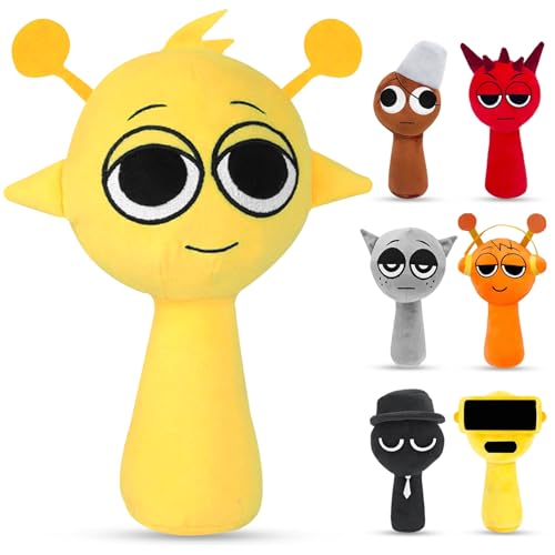 Axinyijia Sprunki Plush Figuren Doll, Sprunki Plüschtier Geschenke für Fans, Sprunki Cute Plushies Spielzeug Sprunki Kuscheltier von Axinyijia