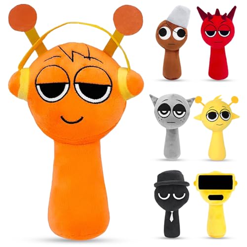 Axinyijia Sprunki Plush Figuren Doll, Sprunki Plüschtier Geschenke für Fans, Sprunki Cute Plushies Spielzeug Sprunki Kuscheltier von Axinyijia