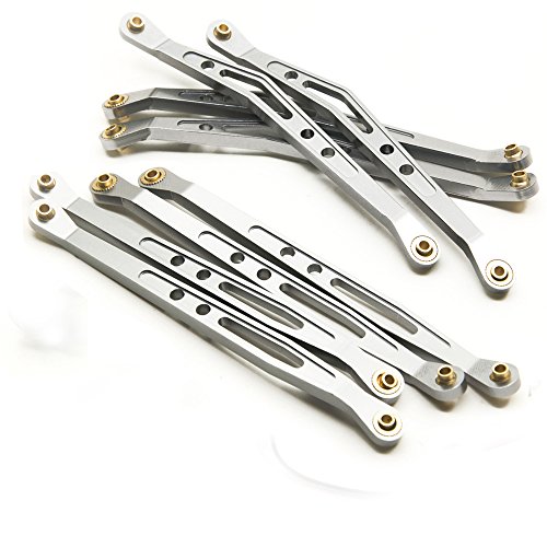 Axspeed 8Pcs Aluminium Obere & Untere Aufhängung Links Für Wraith AXIAL 1/10 RC Crawler Auto Titan #B von Axspeed