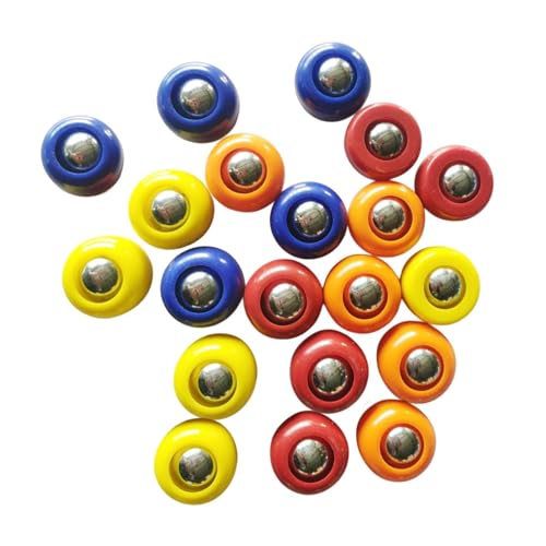 Aymzbd Mini Shuffleboard Pucks Tischspiel Rolling Beads Roll Beads Spielzeug Tragbares Ersatzbrettspiel Rolling Balls für Spiele, 20 Stück 2 X 1.56 cm von Aymzbd