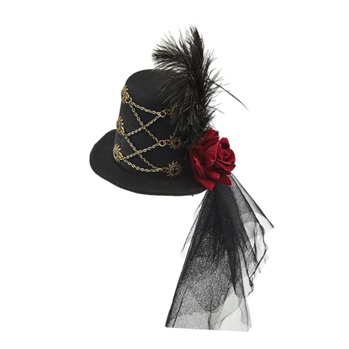 Aymzbd Steampunk Mini Zylinder, Gothic Kopfbedeckung für Partygeschenke, Maskerade, Halloween von Aymzbd