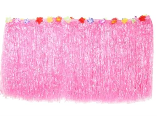 Ayztantine Tischdecke Hochzeit Party Dekoration Tisch Rock Sommer Strand Partys Dekoration Gras Tisch Rock Party Tisch Röcke für Partys Veranstaltungen, Hochzeiten, Bankette(Pink,276X30) von Ayztantine