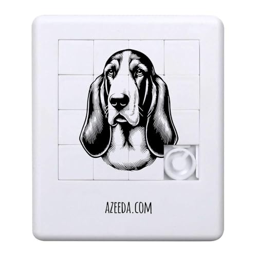 'Basset' Schiebepuzzle (PZ00031528) von Azeeda