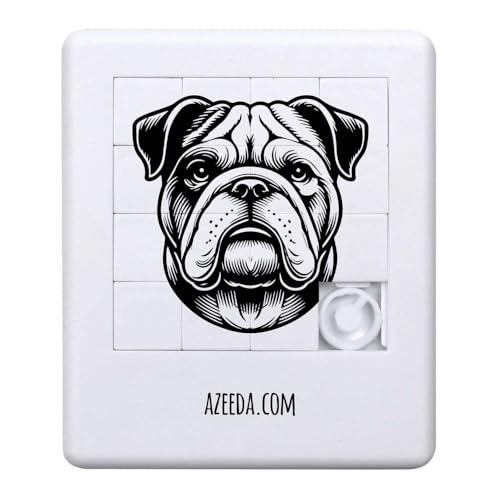 'Bulldogge' Schiebepuzzle (PZ00031535) von Azeeda