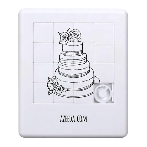 'Hochzeitstorte' Schiebepuzzle (PZ00031341) von Azeeda