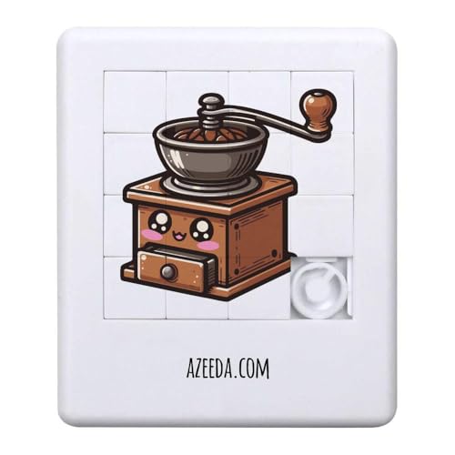 'Kawaii Kaffeemühle' Schiebepuzzle (PZ00028986) von Azeeda