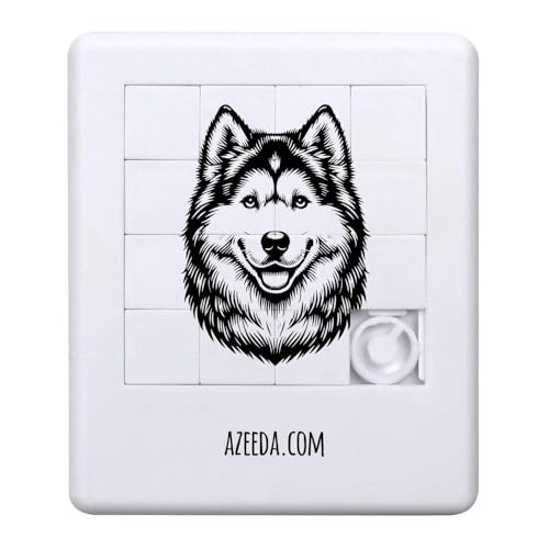 'Sibirischer Husky' Schiebepuzzle (PZ00031675) von Azeeda