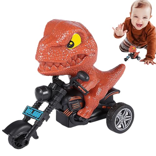Aznever Dinosaurier-Motorradspielzeug,Reibungsmotorradspielzeug,Reibungsbetriebene Autos - Niedliche Neuheit, langlebig, einzigartig, cool, Dinosaurier-Spielzeugautos, Geburtstagsgeschenke für Kinder von Aznever