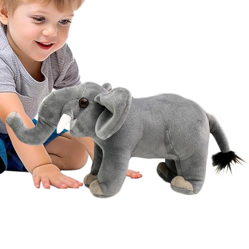 Aznever Elefanten-Plüschtier, Simulations-Elefant-Plüschtier | Kleines Stofftier | Ausgestopftes Elefanten-Kissenspielzeug, bequemes, weiches und gemütliches Kinderspielzeug, kreatives kleines von Aznever