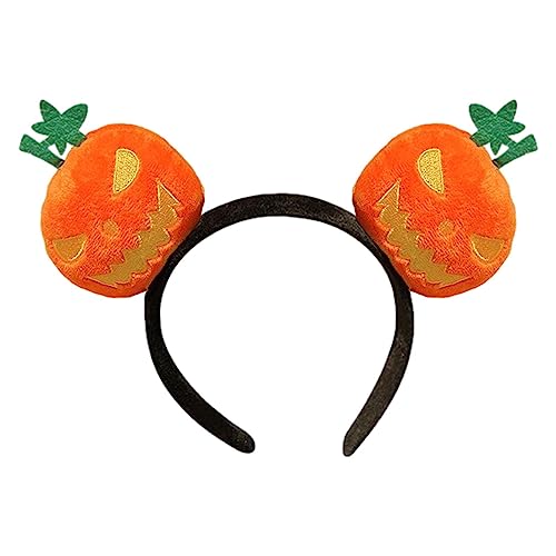 Aznever Halloween-Stirnbänder für Kinder | Kürbis Teufel Haarband Halloween Kopfbedeckung | Elastisches gruseliges Halloween-Kostüm, Kürbis-Haarschmuck für Halloween-Dekoration, von Aznever