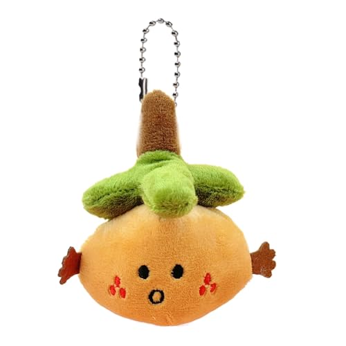 Aznever Obst-Schlüsselanhänger, Obst-Plüsch | Lucky Orange Plüsch-Rucksack-Anhänger,Kawaii-Plüsch-Schlüsselanhänger, weich gefüllte Obst-Plüschtierpuppen für Ostern, Geburtstag, Schulkarneval von Aznever