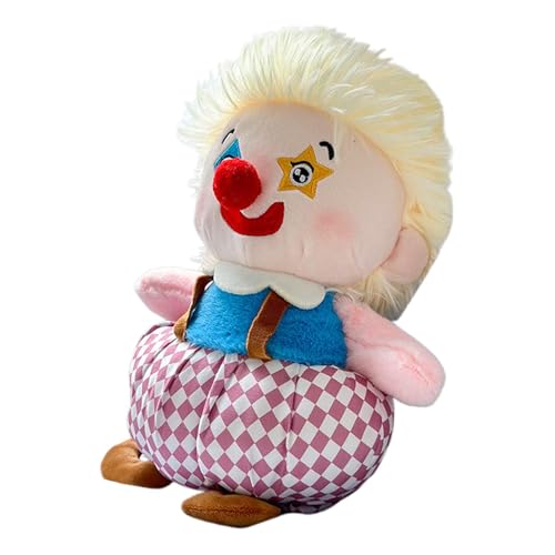 Aznever Plüsch-Clown-Puppe, lächelnde Clown-Figur | Plüschtier für Kinder | Clown-Plüschtier, Plüschtier in leuchtenden Farben zum Weihnachtsgeburtstag gefüllt von Aznever