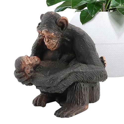 Aznever Safari-Tierfiguren | Schimpansen-Modellfiguren,Tierkollektion, Spielset, Dschungeltiere, für Küche, Restaurant, Hotel, Dekoration von Aznever