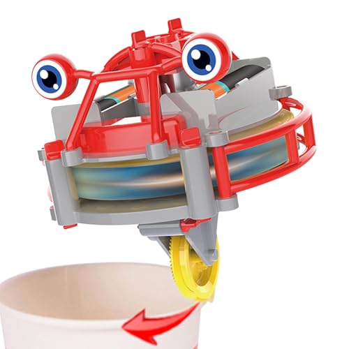 Einrad-Spielzeug, Seil-Einrad-Spielzeug, Finger-Gyro-Spielzeug, 2-in-1-Design, Fingerspitzenspielzeug Für Kinder Und Erwachsene, Einrad Mit Schwarzer Technologie, Neuartiges Gyroskop-Spielzeug von Aznever