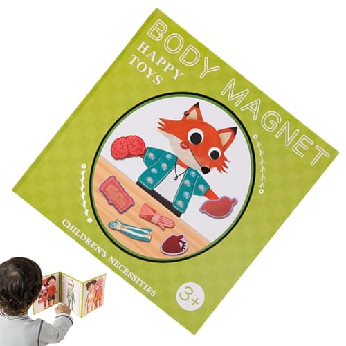 Mein Körper-Puzzle, Menschlicher Körper-Puzzle | Magnetische Körperpuzzles für Kleinkinder - Puzzles für Kleinkinder im Vorschulalter zum Lernen menschlicher Körperteile, Anatomie und Skelett, von Aznever