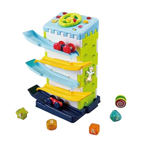 Rennstrecken-Autorampen-Spielzeug, Autorampen-Fahrzeug-Spielsets - Rampenbahn-Spielset für Kinder - Lernspielzeug für die Hand-Auge-Koordination, Rennstreckenspielzeug für Kleinkinder und von Aznever