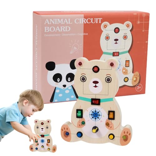 Sensorisches Board für Kleinkinder,Sensorisches Board für Kleinkinder, Montessori Sinnesspielzeug, Lernspielzeug, sensorisches Brett, Raketentier-Spielzeug für Feinmotorik, Lernaktivitäten im Vorschul von Aznever