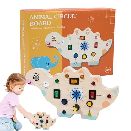 Sensorisches Board für Kleinkinder,Sensorisches Board für Kleinkinder,Sensorisches Spielzeug-Aktivitätsbrett | Lernspielzeug aus Holz, Raketentier-Sensortafel, Feinmotorikspielzeug für Kleinkinder mit von Aznever