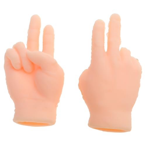 Lustiges Fingerpuppen-Set für Katzen, Fingerpuppen, Hand für Katzen, Foto-Requisiten, seltsame, aber lustige Sachen, 2 Stück von Azxcvbnm