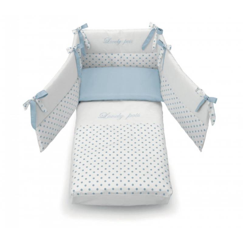 Blue Duvet Set Design Kontakt Weiß / Blau von Azzurra Design