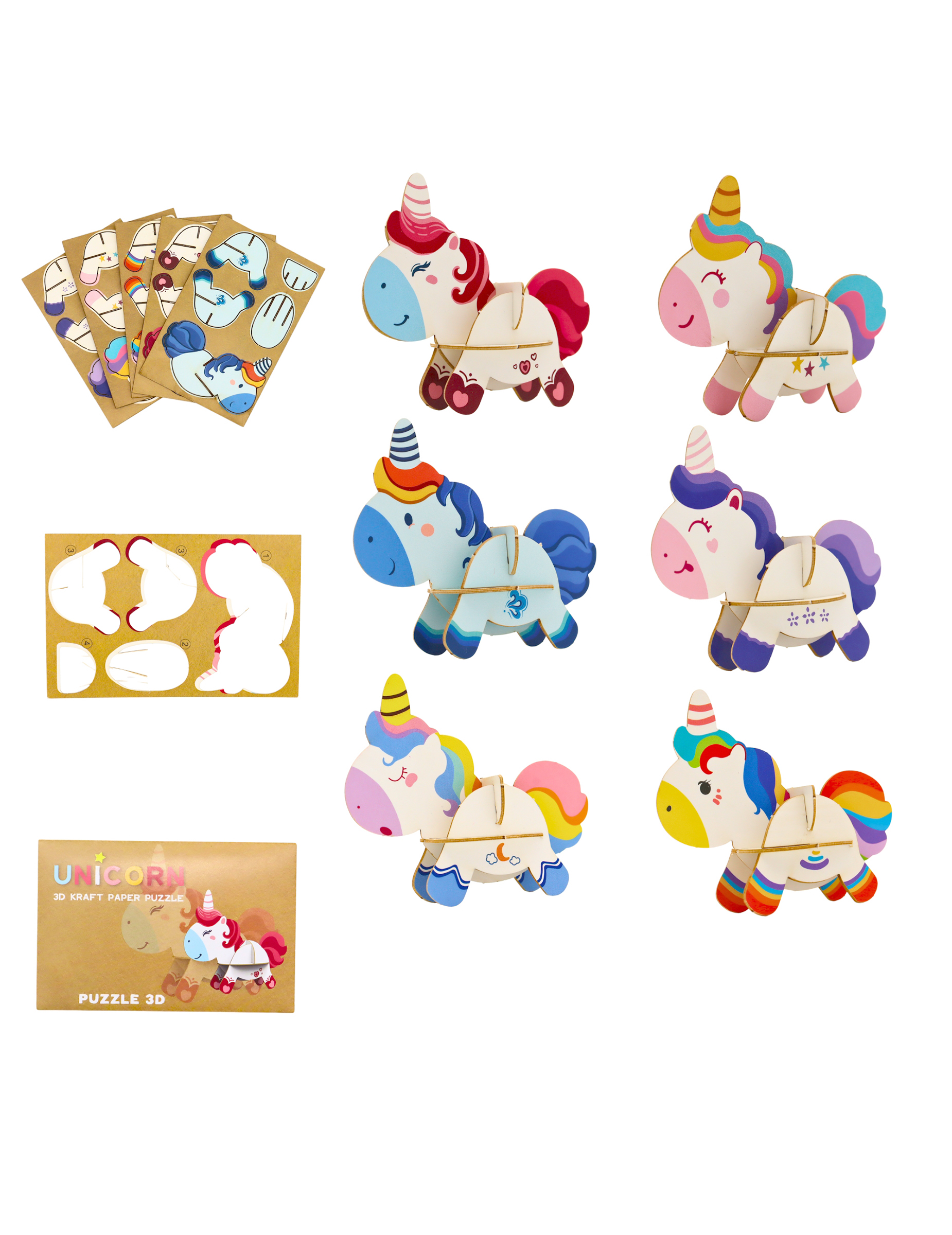 3D-Puzzle Einhorn 12 x 8 cm 3D-Puzzle Einhorn 12 x 8 cm von B+G International