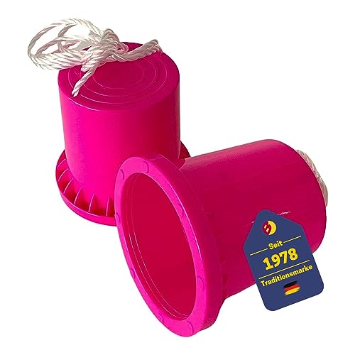 BEST SPORTING 2 Topfstelzen Kinder in Pink I Stelzen Kinder Outdoor & Indoor I Bewegungsspielzeug draußen in 12 cm Höhe I Lauf-Stelzen für Kinder aus Polypropylen I Outdoor Kinder Spielzeug von BEST SPORTING