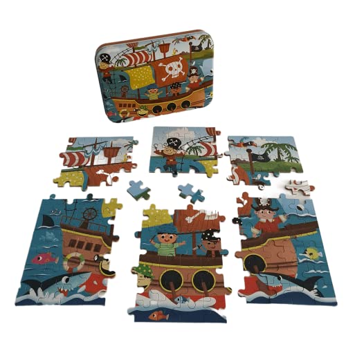 BP 1948-2 Piratas 120 piezas Puzzle, Metallgehäuse von B&P