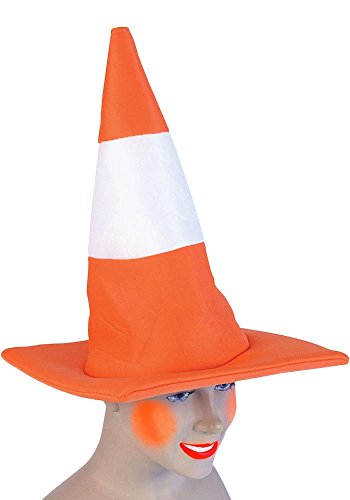 Adults Orange Road Traffic Cone Hat Funny Stag Night Fancy Dress Costume by Henbrandt von Henbrandt