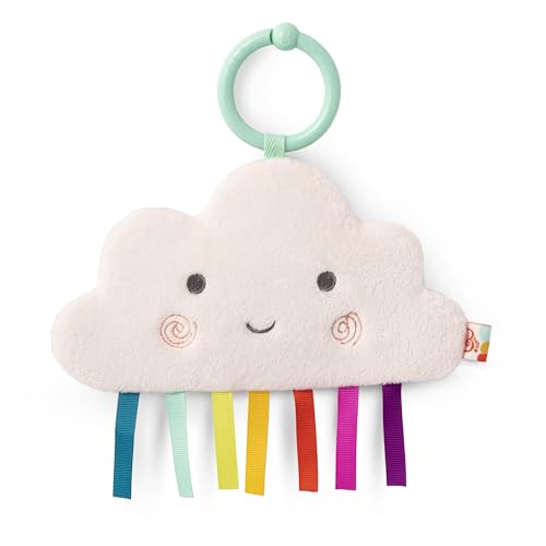 B. Toys Crinkly Cloud-Knisterwolke für Neugeborene zum Fühlen und Hören, mit Clip zum Befestigen von B.