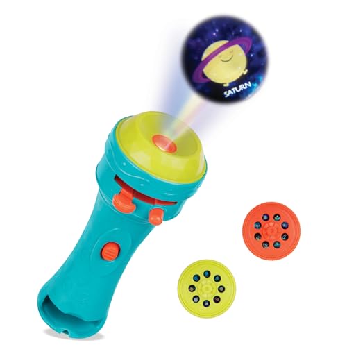 B. toys Projektor Taschenlampe Kinder – Lernspielzeug mit Planeten und lustigen Aliens – Galaxy Diashow Spielzeug und Einschlafhilfe für Mädchen und Jungen ab 4 Jahre von B.