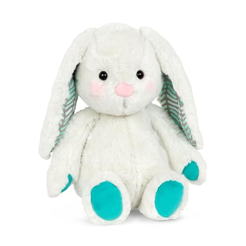 B. toys Kuscheltier Hase – Superweich mit langen Ohren – Plüschtier mintfarben, Baby und Kinder Spielzeug für Mädchen und Jungen ab 0 Monate, Weiß von B.