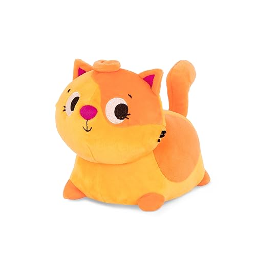 B. toys Krabbelspielzeug Baby, Krabbelhilfe Kuscheltier Katze mit Geräuschen, Krabbel mit mir – Miauendes Plüschtier Spielzeug für Kinder ab 6 Monaten, Verschieden von B.