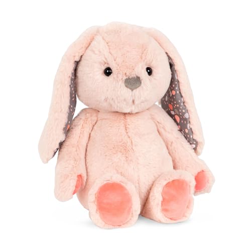 B. toys Kuscheltier Hase – Superweich mit langen Ohren – Plüschtier pfirsichfarben, Baby und Kinder Spielzeug für Mädchen und Jungen ab 0 Monate, Hellrosa von B.