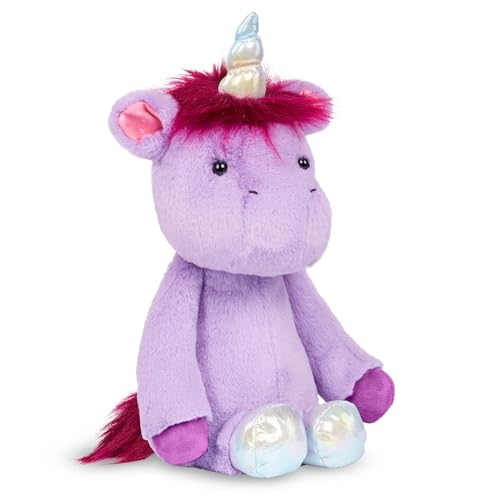 B. toys B. Softies BX2078EZ Kuscheltier Superweich mit silbernen Hufen – Plüschtier Einhorn lila, Baby und Kinder Spielzeug für Mädchen und Jungen ab 0 Monate von B.