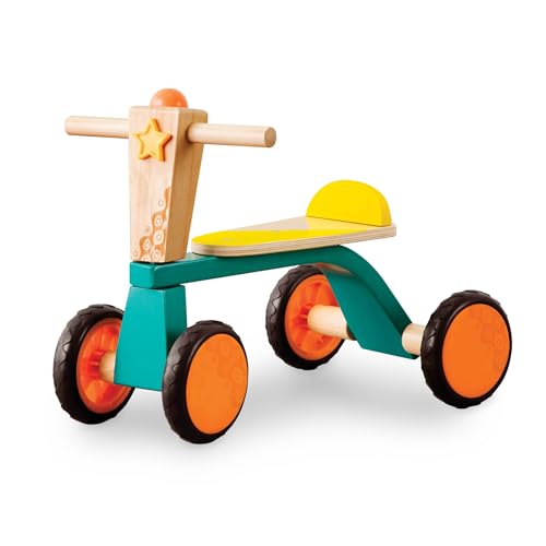 B. Toys by Battat Toys Rutschrad aus Holz ohne Pedale mit Hupe – Erstes Fahrrad für Babys und Kinder – Laufrad Lauflernrad Holzspielzeug Spielzeug ab 18 Monaten, BX1933Z von B.