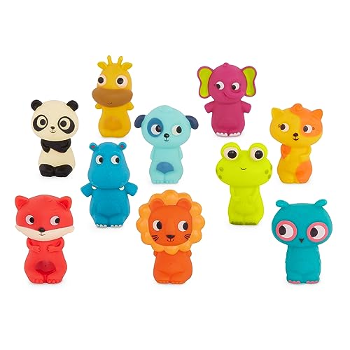 B. toys – 10 Finger Puppets – Animal Finger Puppets – Fox, Panda, Hippo, Giraffe, Dog – Lion, Cat, Frog, Elephant, Owl – 10 Months + – Pinky Pals Crew von B.